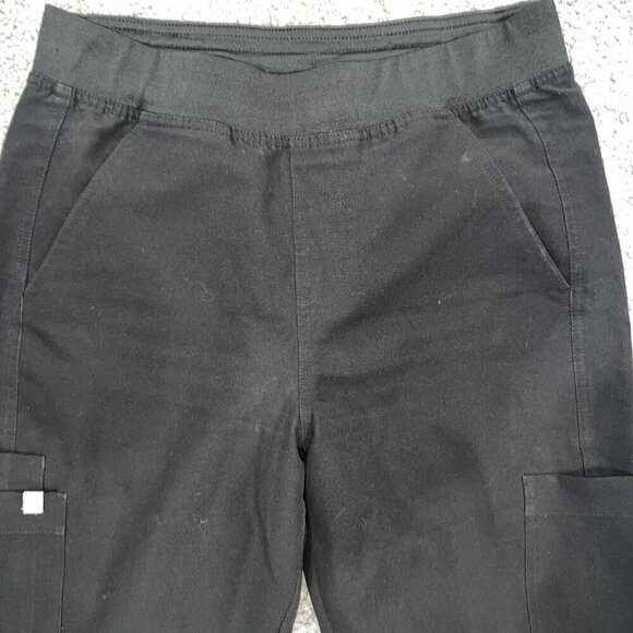 FIGS Technical Limited Edition Slim Axim Cargo Scrub Pants Black Men's XS Tall - Picture 2 of 10